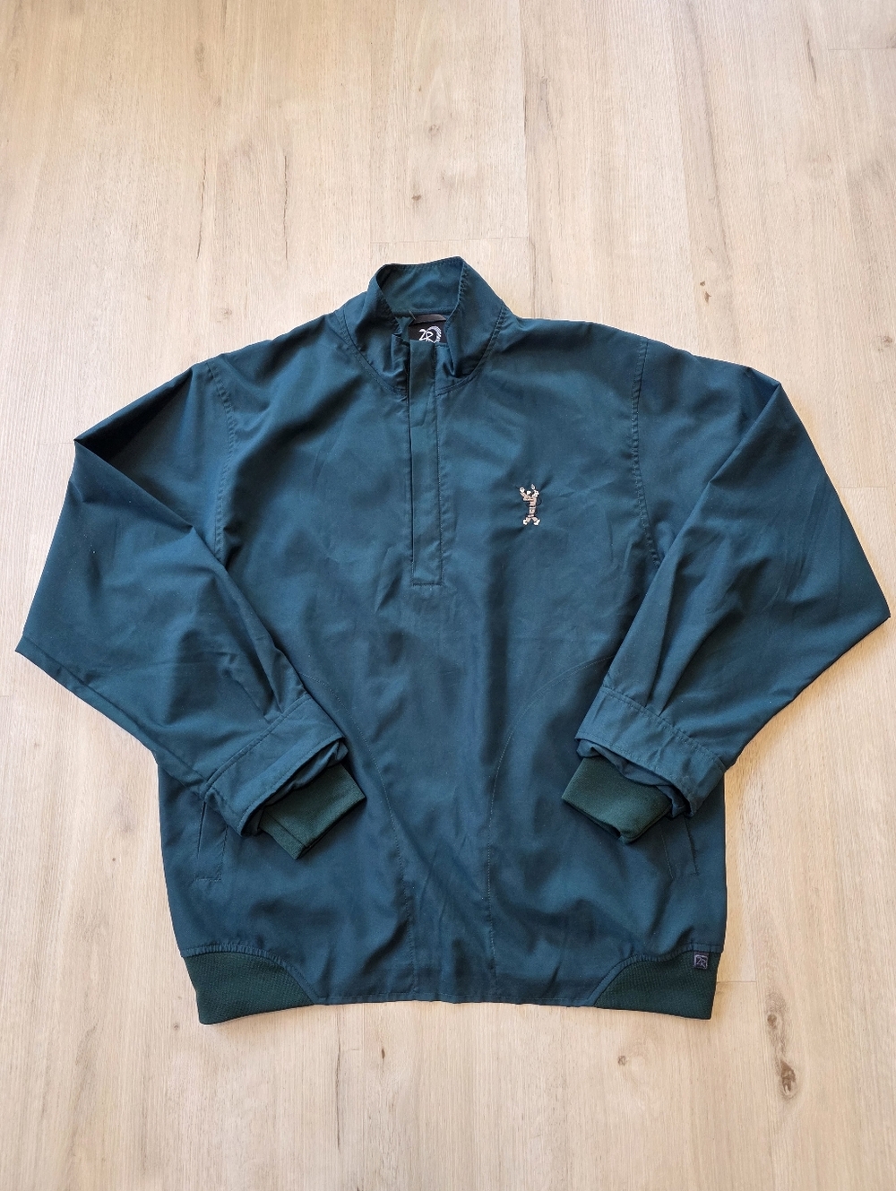 Zero Restriction Men's 1/2 Zip Golf Jacket Size L Green